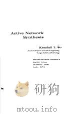 ACTIVE NETWORK SYNTHESIS     PDF电子版封面    KENDALL L. SU 