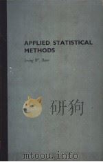 APPLIED STATISTICAL METHODS（ PDF版）