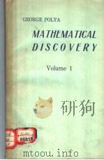 MATHEMATICAL DISCOVERY  VOLUME 1（ PDF版）