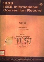1963 IEEE INTERNATIONAL CONVENTION RECORD  PART 10（1963 PDF版）