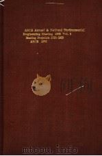 ASCE ANNUAL AND NATIONAL ENVIRONMENTAL ENGINEERING MEETING 1972 VOL.1  HUMAN RESPONSE TO MOTIONS IN     PDF电子版封面    F.K.CHANG  F.ASCE 