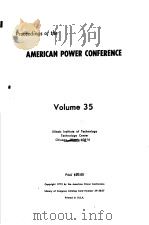 PROCEEDINGS OF THE AMERICAN POWER CONFERENCE  VOLUME 35（1973 PDF版）