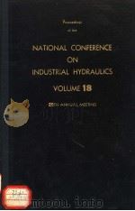 NATIONAL CONFERENCE ON FLUID POWER  VOLUME 18   1964  PDF电子版封面     