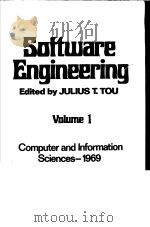SOFTWARE ENGINEERING COINS 3  VOLUME 1     PDF电子版封面    JULIUS T.TOU 