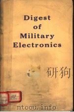 DIGEST OF MILITARY ELECTRONICS     PDF电子版封面     