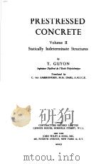 PRESTRESSED CONCRETE  VOLUME 2     PDF电子版封面    Y.GUYON 