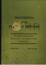 PROCEEDINGS OF THE TECHNICAL PROGRAM     PDF电子版封面     