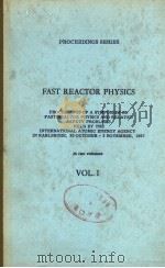 FAST REACTOR PHYSICS  VOL.1     PDF电子版封面     