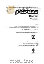 IEEE 80TH ANNAL IEEE POWER ELECTRONICS SPECIALISTS CONERENCE VOLUME 1（ PDF版）