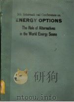 FIFTH INTERNATIONAL CONFERENCE ON ENERGY OPTIONS  THE ROLE OF ALTERNATIVES IN THE WORLD ENERGY SCENE   1987  PDF电子版封面     