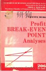 TECHNIQUES OF BUSINESS ANALYSES  BOOK SERIES  PROFIT BREAK-EVEN POINT ANALYSES     PDF电子版封面    VICENTE MURO 