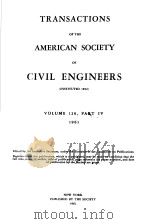TRANSACTIONS OF THE AMERICAN SOCIETY OF CIVIL ENGINEERS  VOLUME 126  PART 4（1961 PDF版）