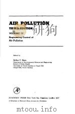 AIR POLLUTION  THIRD EDITION  VOLUME 4  ENGINEERING CONTROL OF AIR POLLUTION     PDF电子版封面  0126666040  ARTHUR C.STERN 