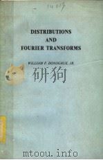 DISTRIBUTIONS AND FOURIER TRANSFORMS（ PDF版）