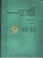 1985INTERNATIONAL SYMPOSIUM ON CIRCUITS AND SYSTEMS PROCEEDINGS VOLUME 2     PDF电子版封面    SPONSORED 