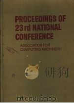 PROCEEDINGS OF 23RD NATIONAL CONFERENCE     PDF电子版封面     