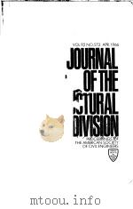 JOURNAL OF THE STRUCTURAL DIVISION VOLUME 92     PDF电子版封面     