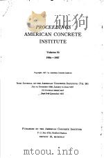 PROCEEDINGS AMERICAN CONCRETE INSTITUTE  VOLUME 53     PDF电子版封面     