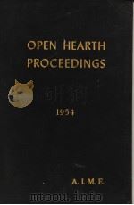 OPEN HEARTH PROCEEDINGS 1954     PDF电子版封面     