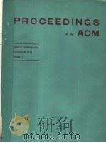 PROCEEDINGS OF THE ACM     PDF电子版封面     