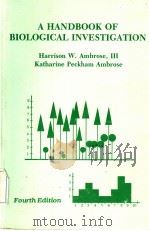 A HANDBOOK OF BIOLOGICAL INVESTIGATION  FOURTH EDITION（1993 PDF版）