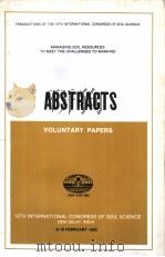 ABSTRACTS     PDF电子版封面     