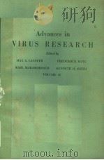 ADVANCES IN VIRUS RESEARCH  VOLUME 22   1978  PDF电子版封面  0120398222  MAX A.LAUFFER  FREDERIK B.BANG 