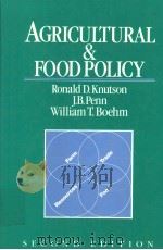 AGRICULTURAL & FOODPOLICY（ PDF版）