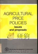 AGRICULTURAL PRICE POLICIES     PDF电子版封面     