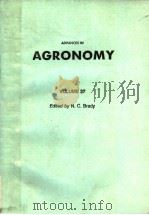 AGRONOMY VOLUME 37     PDF电子版封面    N.C.BRADY 