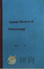 ANNUAL REVIEW OF ENTOMOLOGY  VOLUME 38   1993  PDF电子版封面  0824301382   