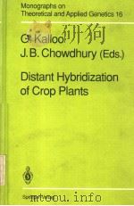 DISTANT HYBRIDIZATION OF CROP PLANTS     PDF电子版封面  3540531734  G.KALLOO  J.B.CHOWDHURY 