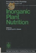 ENCYCLOPEDIA OF PLANT PHYSIOLOGY NEW SERIES  VOLUME 15B  INORGANIC PLANT NUTRITION     PDF电子版封面  354012103X  A.LAUCHLI AND R.L.BIELESKI 