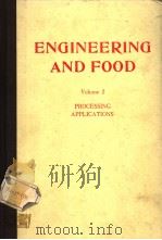 ENGINEERING AND FOOD  VOLUME 2     PDF电子版封面     