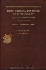 IMMS'GENERAL TEXTBOOK OF ENTOMOLOGY TENTH EDITION  VOLUME 2:CLASSIFICATION AND BIOLOGY     PDF电子版封面     
