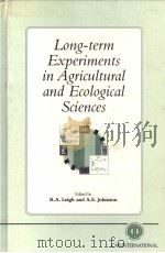 LONG-TERM EXPERIMENTS IN AGRICULTURAL AND ECOLOGICAL SCIENCES（1993 PDF版）