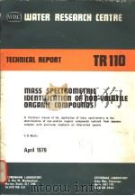 MAS SPECTROMETRIC IDENTIFICATION OF NON-VOLATILE ORGANIC COMPOUNDS APRIL 1979     PDF电子版封面    C.D.WATTS 
