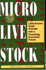 MICROLIVESTOCK  LITTLE-KNOWN SMALL ANIMALS WITH A PROMISING ECONOMIC FUTURE（1991 PDF版）