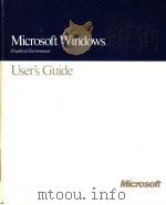 MICROSOFT WINDOWS USER'S GUIDE FOR THE WINDOWS GRAPHICAL ENVIRONMENT  VERSION 3.0   1990  PDF电子版封面     