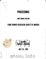 PLANT GROWTH REGULATOR SOCIET OF AMERICA     PDF电子版封面     