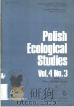 POLISH ECOLOGICAL STUDIES  VOL.4  NO.3     PDF电子版封面     