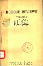 RESIDUE REVIEWS  VOLUME 3（1963 PDF版）