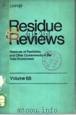 RESIDUE REVIEWS VOLUME 68（ PDF版）