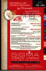 SIGMA CHEMICAL COMPANY     PDF电子版封面     