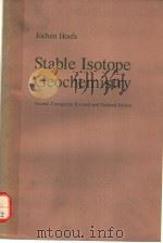 STABLE ISOTOPE GEOCHEMISTRY（ PDF版）