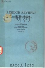 RESIDUE REVIEWS  VOLUME 72（ PDF版）