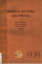 RESIDUE REVIEWS  VOLUME 74（1980 PDF版）
