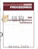TAPPI PROCEEDINGS 1986 CORRUGATED CONTAINERS CONFERENCE     PDF电子版封面     