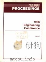 TAPPI PROCEEDINGS 1986 ENGINEERING CONFERENCE BOOK 1     PDF电子版封面     