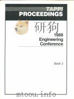 TAPPI PROCEEDINGS 1988 ENGINEERING CONFERENCE BOOK 2     PDF电子版封面     